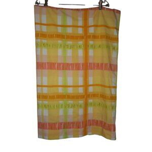 Vintage Yellow Green Orange Pink Checked/Plaid Standard Pillowcase
